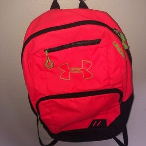 UNDER ARMOUR Pink + Green backpack bookbag laptop